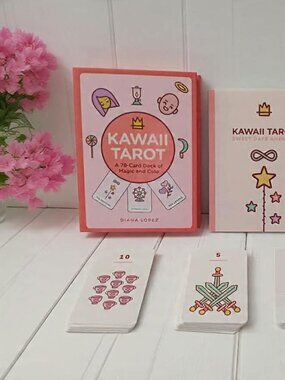 Pink Kawaii 78-Card Deck by Diana Lopez - Complete